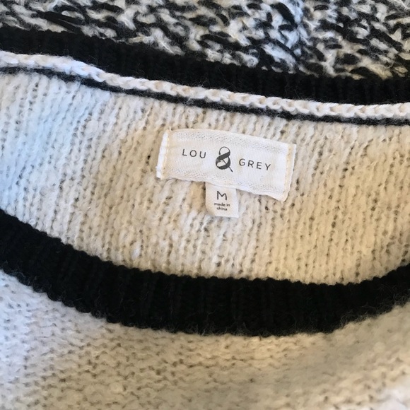 Lou & Grey Cozy Knit Fair Isle Stripe Wool Sweater - Picture 5 of 7